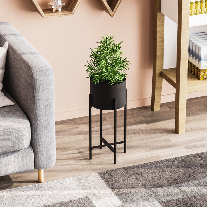 Aberto Design Maceta Decorativa GED-026 Negra Aberto Design Maceta Decorativa GED-026 Negra